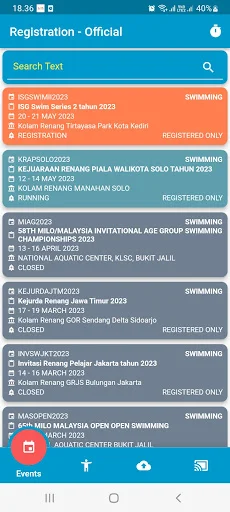 Innotex SwimPro – Online Registration para sa Swimming atbp. - Screenshot 1