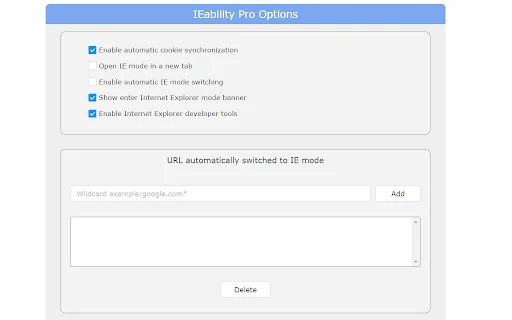 Download IEability Latest – Buksan ang IE sa Chrome nang Libre - Screenshot 2