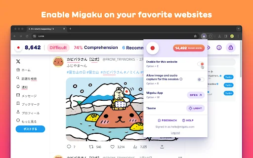 Migaku: Matuto ng Wika sa Pamamagitan ng Netflix at YouTube - Screenshot 1