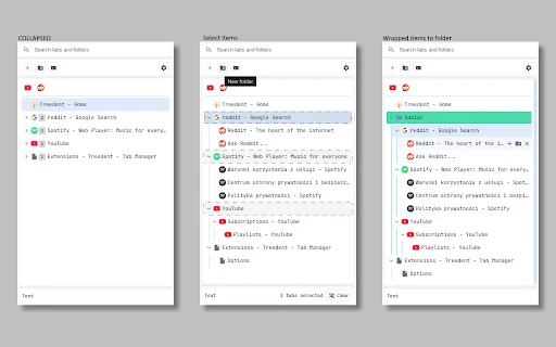 Treedent – Pinakamahusay na Tree-Style Tab Manager para sa Chrome - Screenshot 3