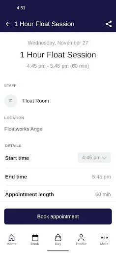 I-download ang Floatworks App – Mag-book ng Floating Therapy Session - Screenshot 3