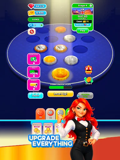 I-download ang Idle Coin Flip: Clicker – Libreng Idle Game App - Screenshot 10