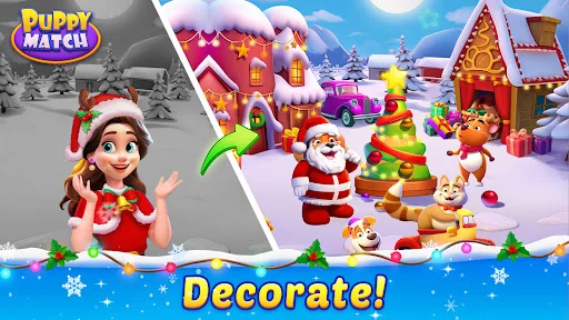 I-download ang Puppy Match: Match 3 Game – Maglaro at Mag-decorate - Screenshot 6