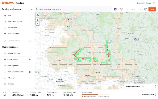 I-download ang Squadrats Route Planning – Gawing Masaya ang Cycling - Screenshot 1