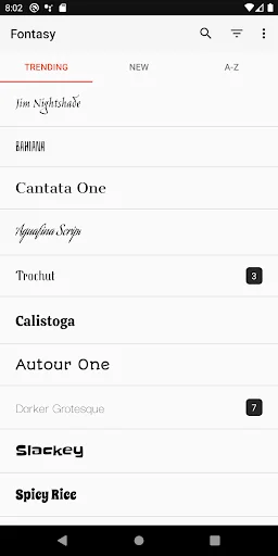 I-download ang Fontasy – Pinakamahusay na Google Fonts Browser Free - Screenshot 1