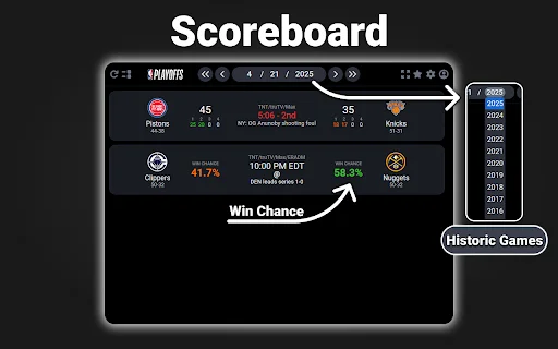 NBA Scoreboard: Live Scores at Stats – I-download sa Chrome - Screenshot 1
