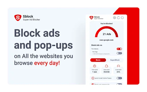 I-download ang SBlock – Pinakamahusay na Ad Blocker para sa YouTube - Screenshot 1