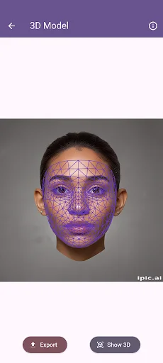 I-download ang 3D Face Model Maker – Gawing 3D Mesh ang Iyong Mukha - Screenshot 1
