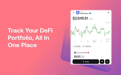 Zerion Wallet: Pamahalaan ang Crypto at DeFi nang Ligtas – I-download - Screenshot 3