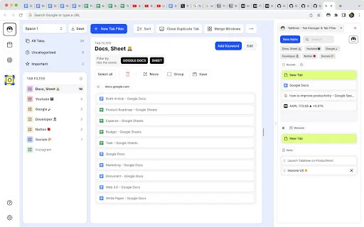 TabBrew: Pinakamahusay na Tab Manager para sa Iyong Browser - Screenshot 1