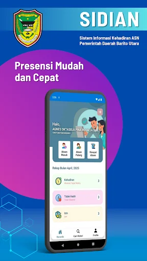 I-download ang SIDIAN BARUT App – Digital Attendance System - Screenshot 1