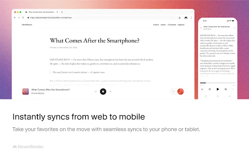 ElevenReader: Pinakamahusay na AI Text-to-Speech App – I-download - Screenshot 4