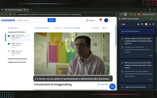 ChatGPT Audio Translator: Real-time Transcription at Translation - Screenshot 4