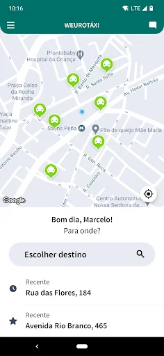 I-download ang Weurotáxi: Mabilis at Ligtas na Transportasyon - Screenshot 1