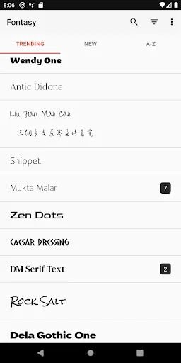 I-download ang Fontasy – Pinakamahusay na Google Fonts Browser Free - Screenshot 2