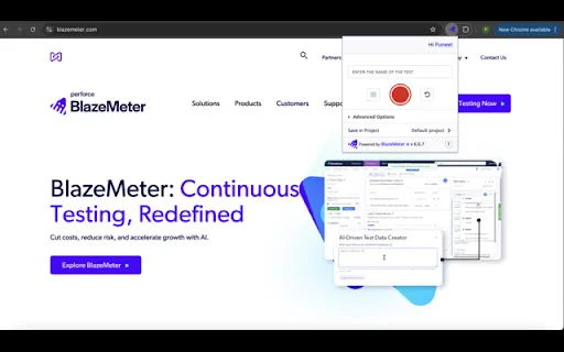 I-download ang BlazeMeter – Continuous Testing Platform para sa Chrome - Screenshot 1