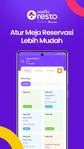 Download Kasflo Resto: POS & Kasir UMKM – Pamamahala ng Negosyo - Screenshot 3