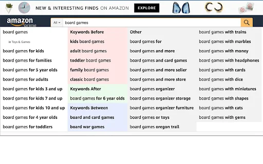 AMZ Suggestion Expander: Palakasin ang Amazon Search Mo - Screenshot 1