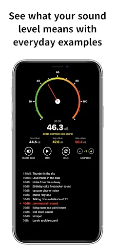 I-download ang Sound Decibel Meter dB Live – Sukatin ang Ingay - Screenshot 3