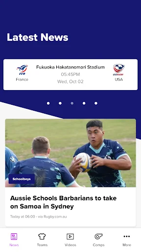 I-download ang Rugby Xplorer App – Opisyal na Rugby News at Videos - Screenshot 1