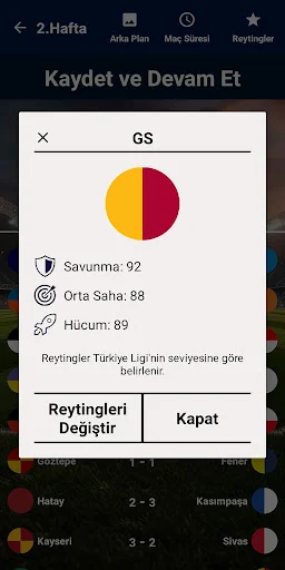 I-download ang Türkiye Süper Lig Simülasyon – Hulaan ang Kampeon - Screenshot 7