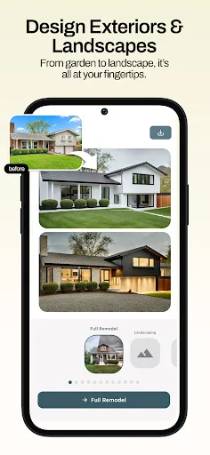 Remodel AI – Pinakamahusay na AI Interior at Exterior Design App - Screenshot 3