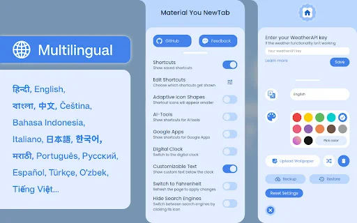 I-download ang MYNT: Material You New Tab – Modernong Dashboard - Screenshot 4