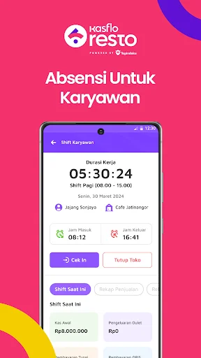 Download Kasflo Resto: POS & Kasir UMKM – Pamamahala ng Negosyo - Screenshot 2