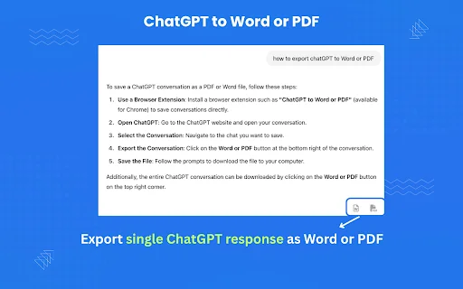 I-download ang ChatGPT to Word o PDF – Mabilis na Export Tool - Screenshot 2