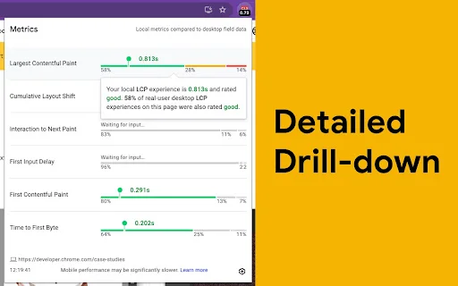 I-download ang Web Vitals Extension – Sukatin ang Site Performance - Screenshot 2