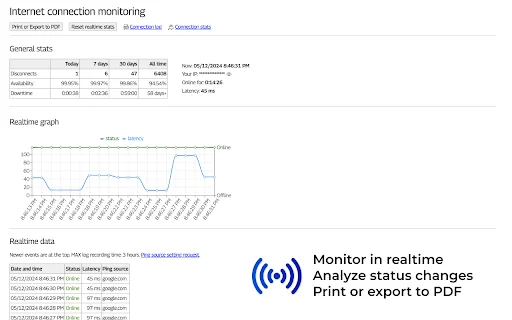 Internet Connection Monitor: Subaybayan ang Iyong Internet Speed - Screenshot 4